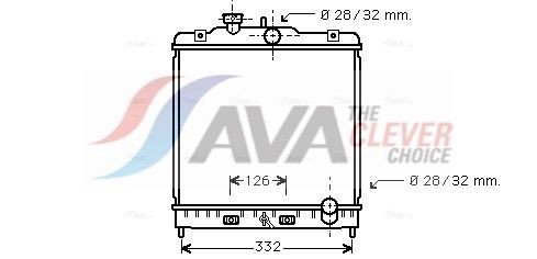 AVA COOLING SYSTEMS Engine radiator HD2120 AVA COOLING SYSTEMS HD2120 MG MGB Convertible radiator, engine cooling replacement