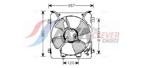 AVA COOLING SYSTEMS Ventilátor chladenia motora HD7523 AVA COOLING SYSTEMS Ventilátor chladiča HONDA HD7523