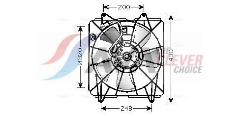 AVA COOLING SYSTEMS Ventilátor chladenia motora HD7525 AVA COOLING SYSTEMS Ventilátor chladenia HONDA HD7525