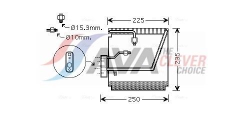 AVA COOLING SYSTEMS Air conditioning evaporator HDV198 AVA COOLING SYSTEMS HDV198 Air conditioning evaporator