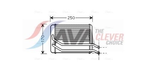 Heater matrix AVA COOLING SYSTEMS HY6118 AVA COOLING SYSTEMS HY6118 2009 HYUNDAI SANTA FE heater matrix replacement