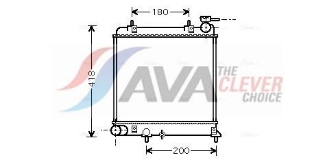 Ψυγείο, ψύξη κινητήρα AVA COOLING SYSTEMS HYA2085 AVA COOLING SYSTEMS HYA2085 Ψυγειο νερου Hyundai ACCENT 2004