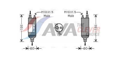 AVA COOLING SYSTEMS Vysúżač klimatizácie HYD117 HYD117 AVA COOLING SYSTEMS Osuszacz klimatyzacji Hyundai lacné