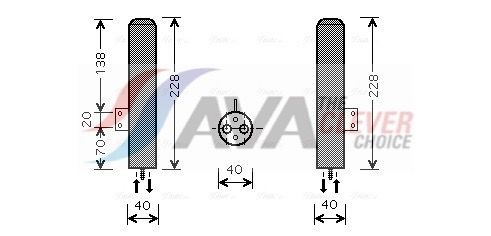 AVA COOLING SYSTEMS Αφυγραντήρας, σύστ. κλιματισμού HYD193 HYD193 Αφυγραντήρας AVA COOLING SYSTEMS HYUNDAI TUCSON
