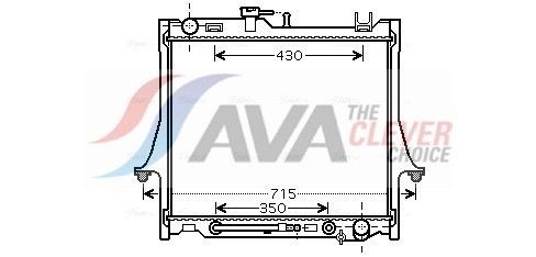 Radiateur AVA COOLING SYSTEMS IS2026 AVA COOLING SYSTEMS IS2026 Radiator Isuzu D-MAX 2007