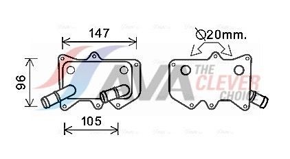 AVA COOLING SYSTEMS Expansionsventil till AC JR1038 AVA COOLING SYSTEMS JR1038 Expansionsventil till AC FORD ESCORT original