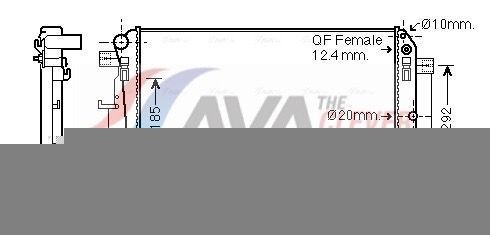 AVA COOLING SYSTEMS Radiateur MS2445 AVA COOLING SYSTEMS MS2445 Radiateur Sprinter 4-t (907, 910) prijs