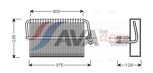 AVA COOLING SYSTEMS Výparník klimatizácie MSV325 AVA COOLING SYSTEMS MSV325 Výparník klimatizácie Mercedes C215 cena