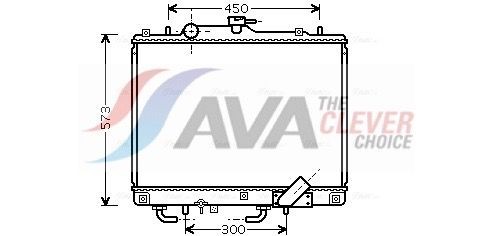Engine radiator AVA COOLING SYSTEMS MT2156 AVA COOLING SYSTEMS MT2156 2005 MITSUBISHI PAJERO / SHOGUN SPORT radiator replacement