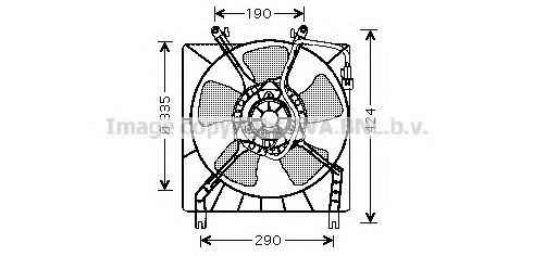 Koelventilator AVA COOLING SYSTEMS MT7511 AVA COOLING SYSTEMS MT7511 Radiateurventilator MITSUBISHI COLT 2002