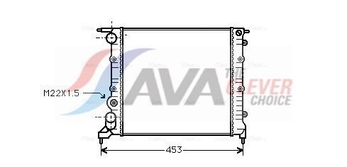 AVA COOLING SYSTEMS Radiateur MZ2085 AVA COOLING SYSTEMS MZ2085 Radiator 626 III Station Wagon (GV) prijs