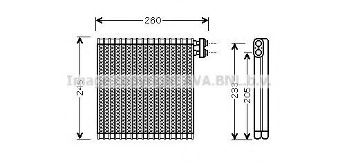 AVA COOLING SYSTEMS Fordamper, klimaanlegg MZV216 AVA COOLING SYSTEMS MZV216 Ac fordamper Chrysler 300 originale