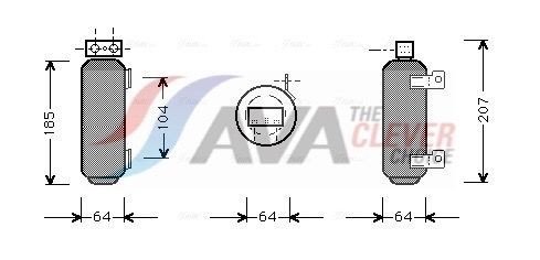 AVA COOLING SYSTEMS Tørfilter aircondition OLD282 Tørfilter AVA COOLING SYSTEMS Chevrolet AVEO OLD282