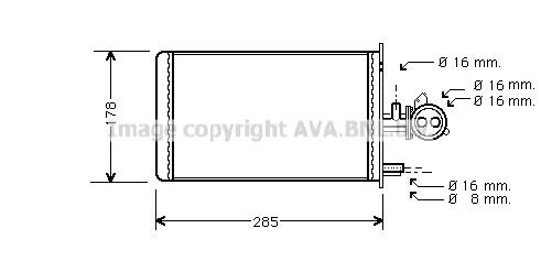AVA COOLING SYSTEMS Εναλλάκτης θερμότητας, θέρμανση εσωτερικού χώρου PE6173 AVA COOLING SYSTEMS Θέρμανση εσωτερικού χώρου PE6173 εμπειρία