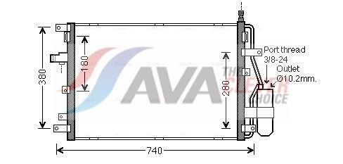 AVA COOLING SYSTEMS Klimatrockner SZD094 Klimatrockner AVA COOLING SYSTEMS Suzuki JIMNY SZD094