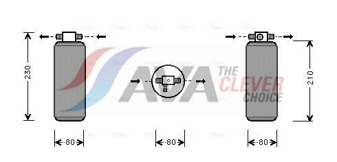 AVA COOLING SYSTEMS Tørker, klimaanlegg UVD031 Ac tørker AVA COOLING SYSTEMS Renault LAGUNA UVD031