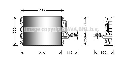AVA COOLING SYSTEMS Výparník klimatizácie VWV016 VWV016 AVA COOLING SYSTEMS Výparník klimatizácie Seat lacné