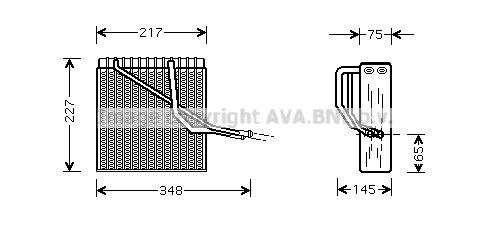 AVA COOLING SYSTEMS Εξαεριωτής, σύστημα κλιματισμού VWV055 Εξαεριωτής AVA COOLING SYSTEMS Seat ALHAMBRA VWV055
