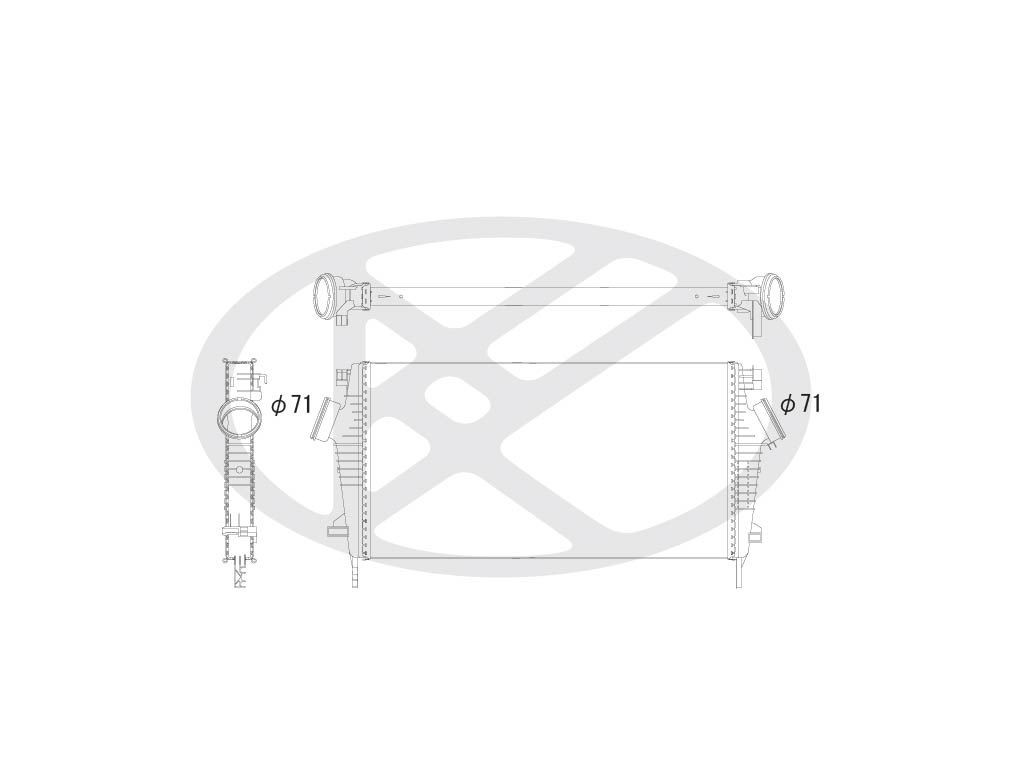 KOYORAD Intercooler IA460147 IA460147 Intercooler CITROËN C5 KOYORAD costo
