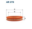 FILTRON | Filtro de ar AR278 para HONDA CRX I Coupe (AF, AS) baratas online