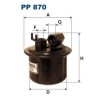 FILTRON | Filtro de combustível PP870 para HONDA CRX III Targa (EH, EG) baratas online