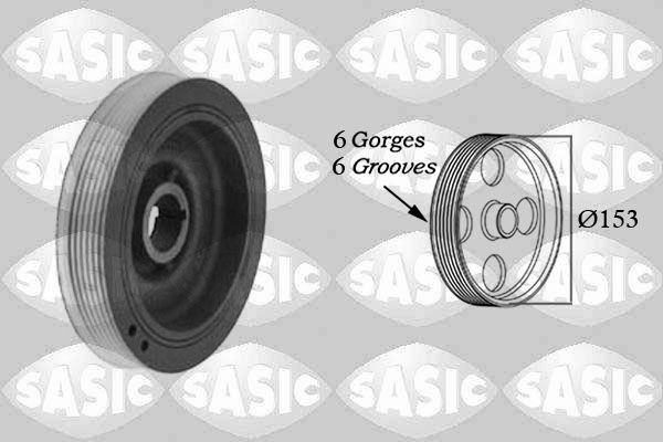 SASIC Poulie damper (vilebrequin) 2150002 2150002 Poulie de vilebrequin SASIC AUDI A7