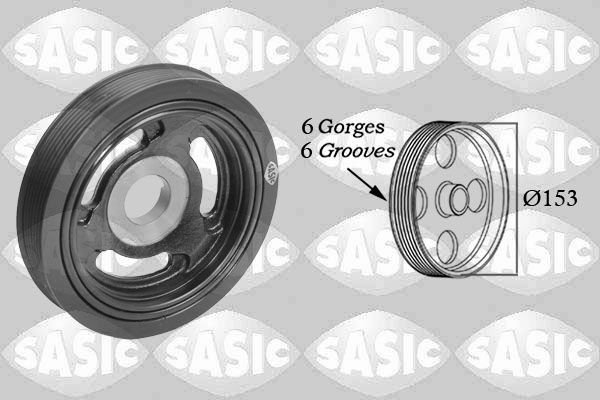 SASIC Piedziņas skriemelis, Kloķvārpsta 2150004 SASIC 2150004 Piedziņas skriemelis kloķvārpsta Partner II Platform / Chassis cena
