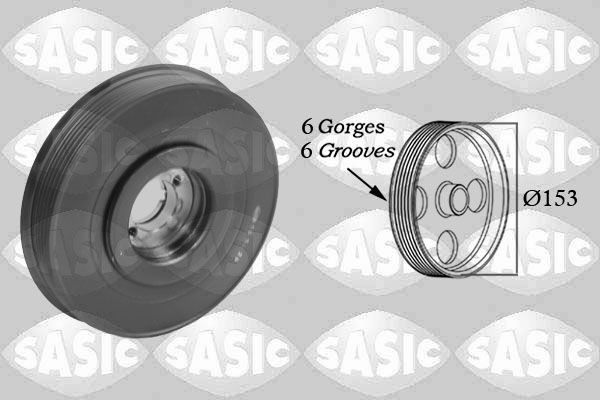 SASIC Poulie damper (vilebrequin) 2150011 SASIC 2150011 d'origine Poulie de vilebrequin MERCEDES-BENZ Série 124 prix