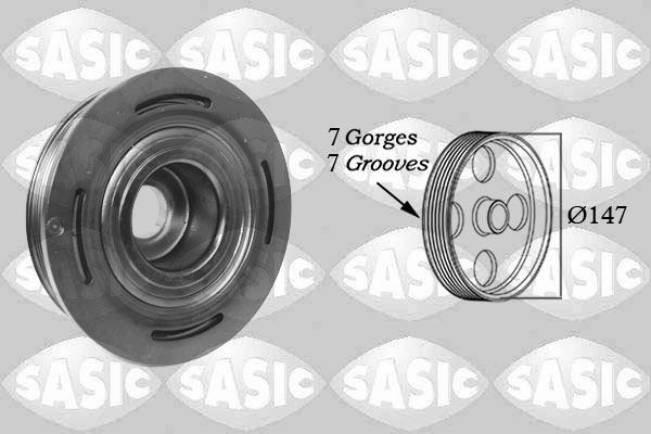 SASIC Τροχαλία ιμάντα, στροφαλοφόρος άξονας 2154005 2154005 Τροχαλία στροφάλου NISSAN ALTIMA SASIC