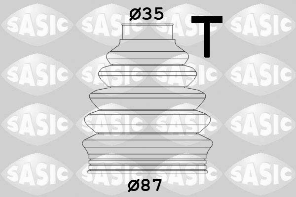 SASIC Drivaksel Manchetsæt 2933033 SASIC 2933033 Drivaksel Manchetsæt