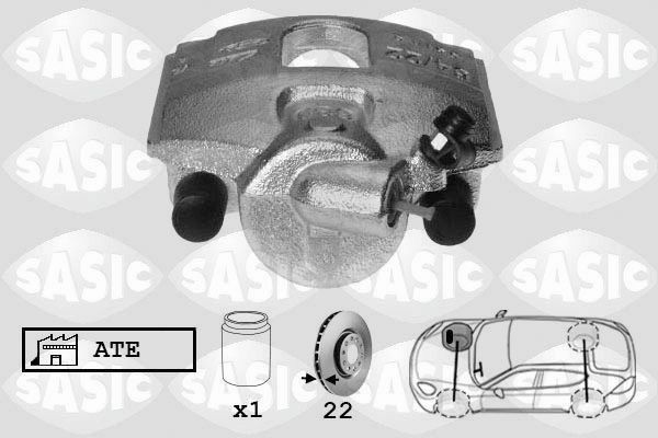 SASIC Pinza freno 6506109 6506109 costo Pinze freni MAZDA 2 SASIC