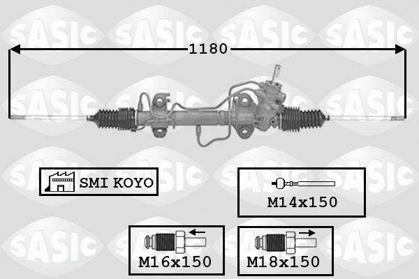 SASIC Stuurhuis 7006120 SASIC 7006120 Stuurhuis Renault Safrane 2 prijs