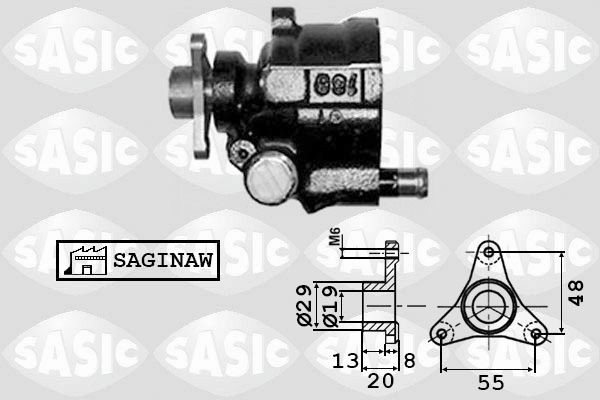 SASIC Stuurbekrachtigingspomp 7074001 Elektrische stuurpomp SASIC A4 7074001 goedkoop