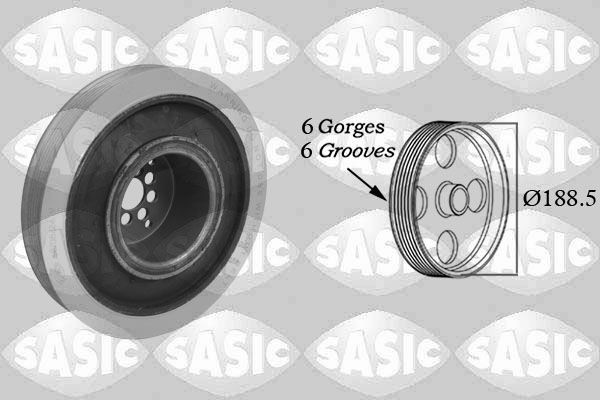 SASIC Puleggia cinghia albero a gomiti 9001805 9001805 costo Puleggia albero motore SASIC Volkswagen CADDY