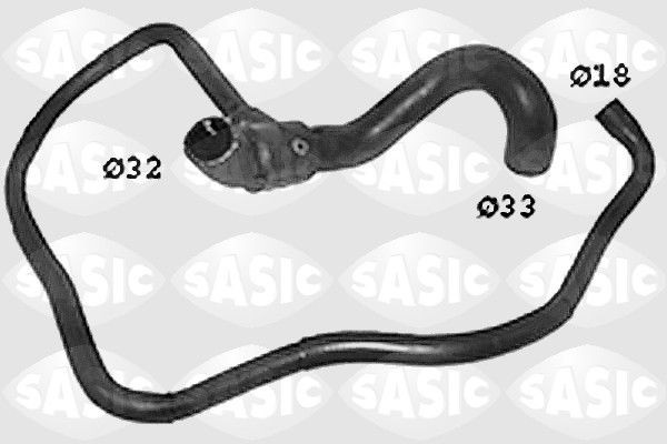 SASIC Durite de refroidissement SWH6763 SASIC SWH6763 Durite liquide de refroidissement Opel Corsa B pas cher