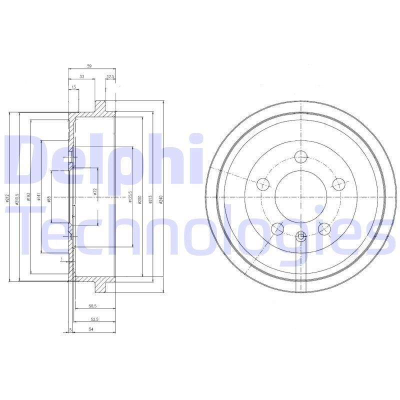 DELPHI Ταμπούρο BF463 DELPHI BF463 γνήσια Ταμπούρο A2 (8Z0) κόστος