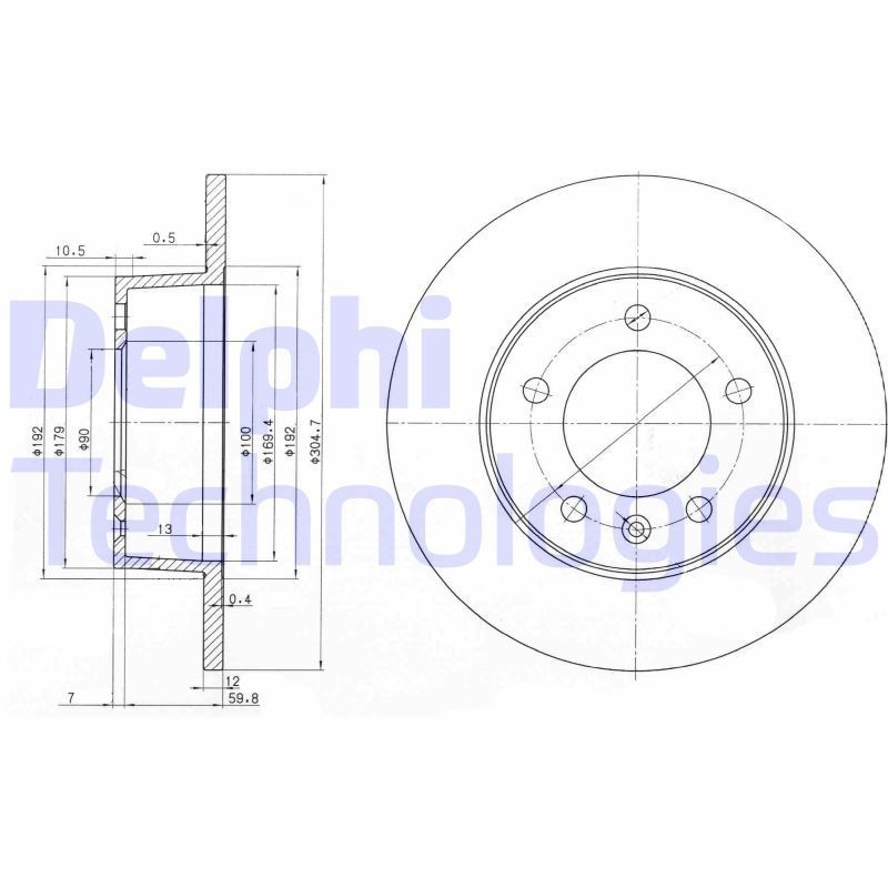 DELPHI Bremseskive BG3681 DELPHI BG3681 RENAULT Master Pro Van (FH__) Bremseskiver til en rimelig pris
