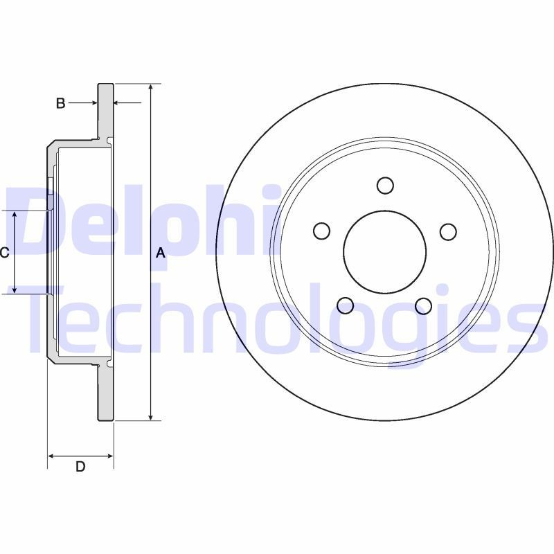Brake disc DELPHI BG3739 DELPHI BG3739 2004 JEEP CHEROKEE brake discs replacement