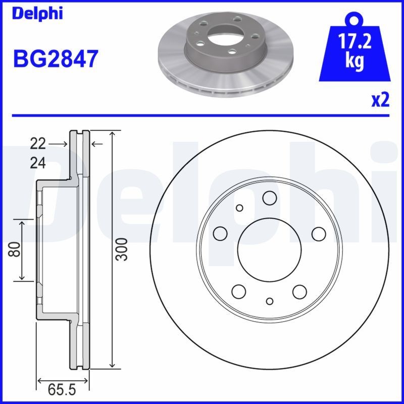 DELPHI Piduriketas BG2847 DELPHI BG2847 Sport pidurikettad Fiat Ducato 244 Van hind