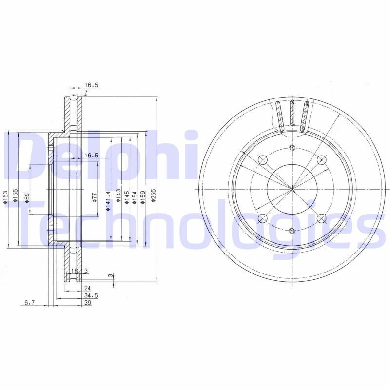 DELPHI Bremsscheibe BG3202 DELPHI BG3202 Bremsscheibe Mitsubishi Lancer V Station Wagon Kosten