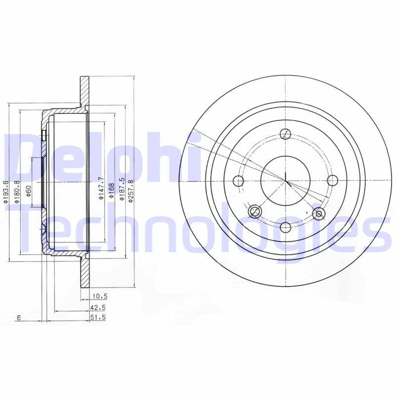 DELPHI Δισκόπλακα BG4091 DELPHI BG4091 Δίσκος φρένων Nubira Sedan (J100) τιμες