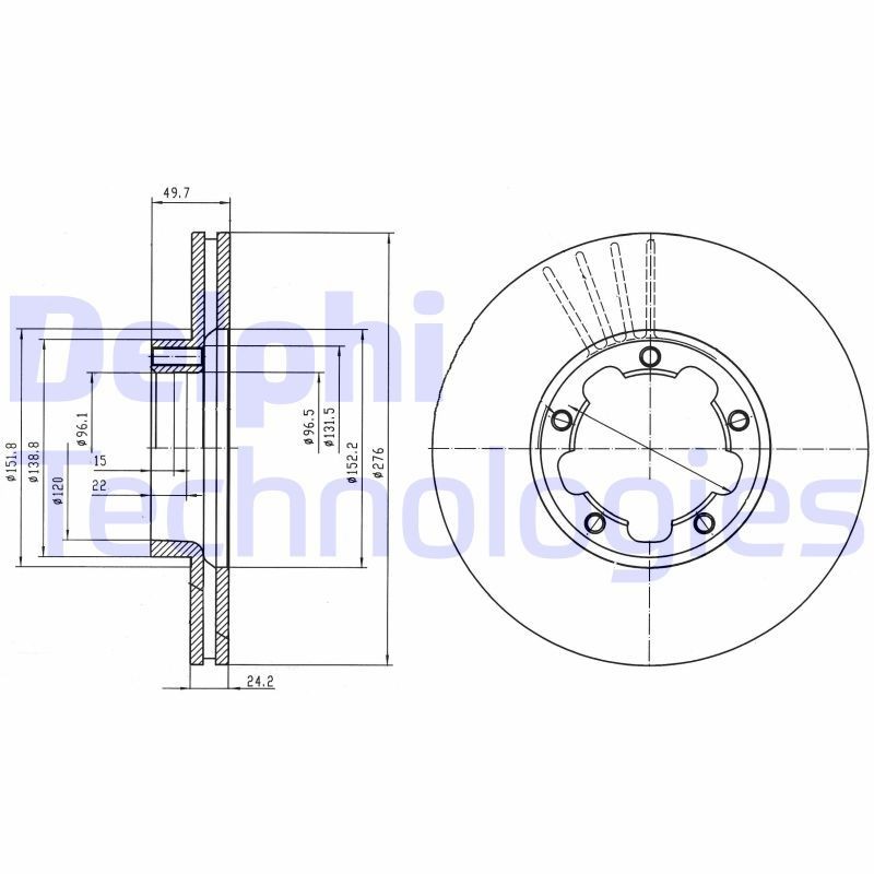 Piduriketas DELPHI BG4173 DELPHI BG4173 Piduriketas NISSAN CABSTAR E 2025