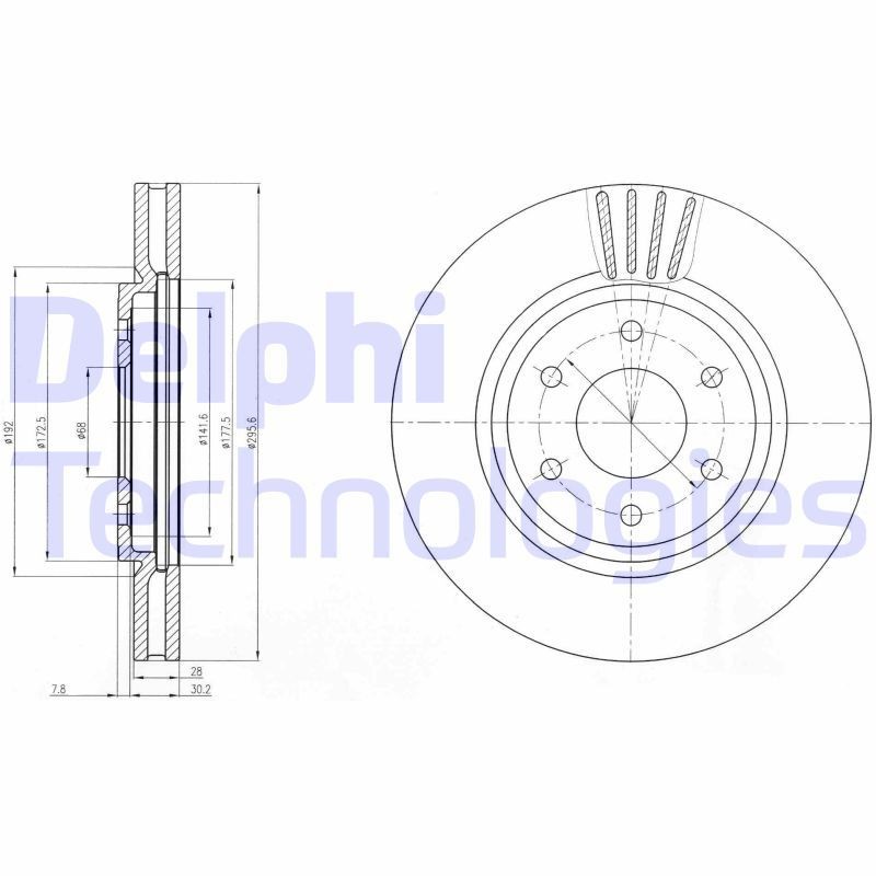 Piduriketas DELPHI BG4205 DELPHI BG4205: Piduriketas Nissan PATHFINDER 2022
