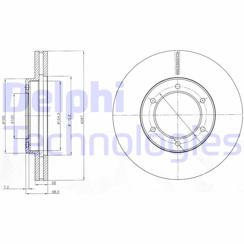 Jarrulevy DELPHI BG4209 DELPHI BG4209 TOYOTA DYNA 2011 Etujarrulevyt ja takajarrulevyt