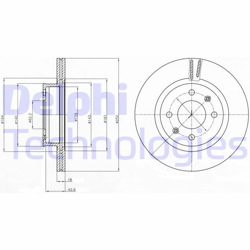 DELPHI Jarrulevy BG4295 Hyundai I10 Sedan jarrulevyt DELPHI BG4295