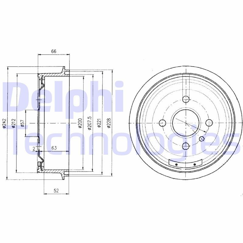 DELPHI Bromstrumma BF102 DELPHI BF102 Bromstrumma Opel Kadett E Cabriolet original