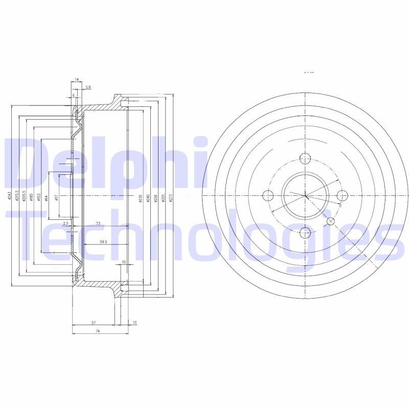 DELPHI Bromstrumma BF103 DELPHI BF103 bromstrummor Opel Rekord C Sedan pris