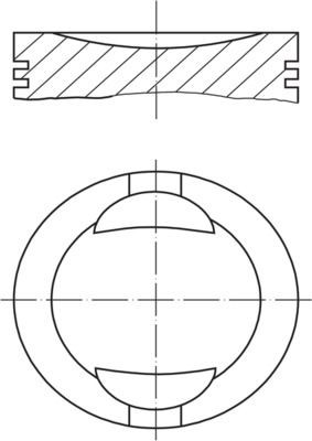 Piston MAHLE 009 36 01 MAHLE 009 36 01 2013 FIAT UNO piston replacement