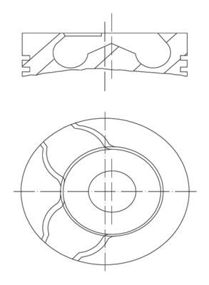 MAHLE Kolv 010 15 01 Kolvar Suzuki HA25, HA35 010 15 01 MAHLE