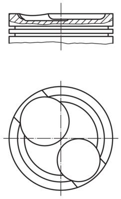 MAHLE Piston 011 26 11 MAHLE 011 26 11 genuine Opel Kadett E CC engine piston price